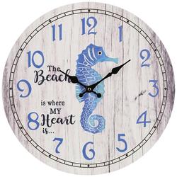 Seahorse Beach Wall Clock