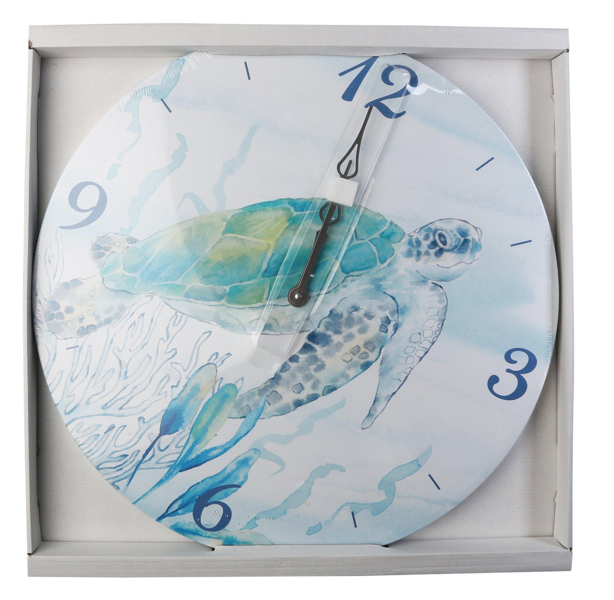 Fancy That 24in Sea Turtle Wall Clock