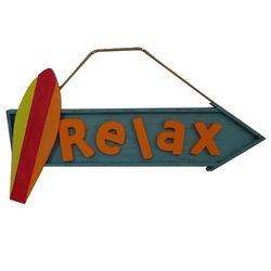 Coastal Home15x26 Relax Wall Sign