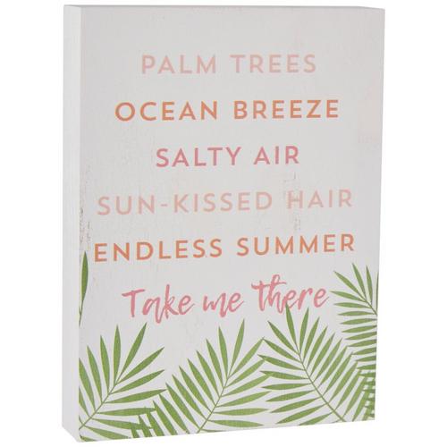 P. Graham Dunn 5x7 Palm Trees Ocean Breeze