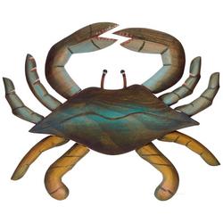 Crab Wood Carved Wall Art