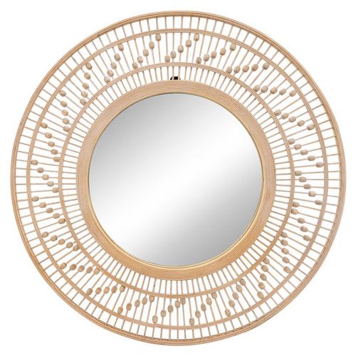 36'' Bamboo Mirror Decor