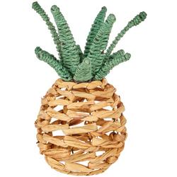 11 in. Woven Wicker Pineapple Decor