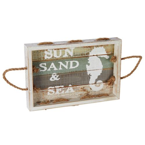 Coastal Home Sun Sand & Sea Serving Tray