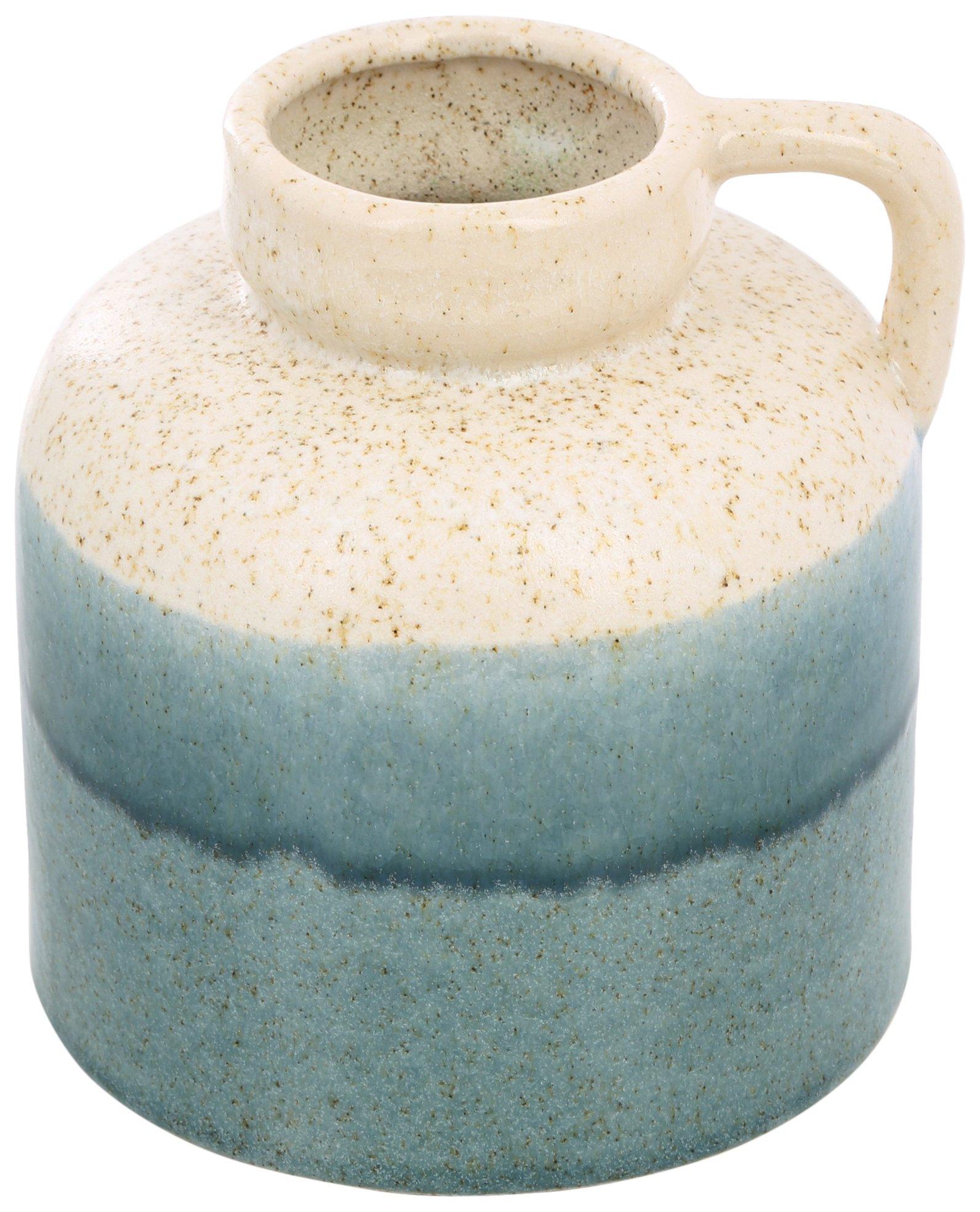 7in Fade Ombre Ceramic Jug Vase