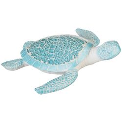 Coastal Home Resin Sea Turtle Mosaic Figurine