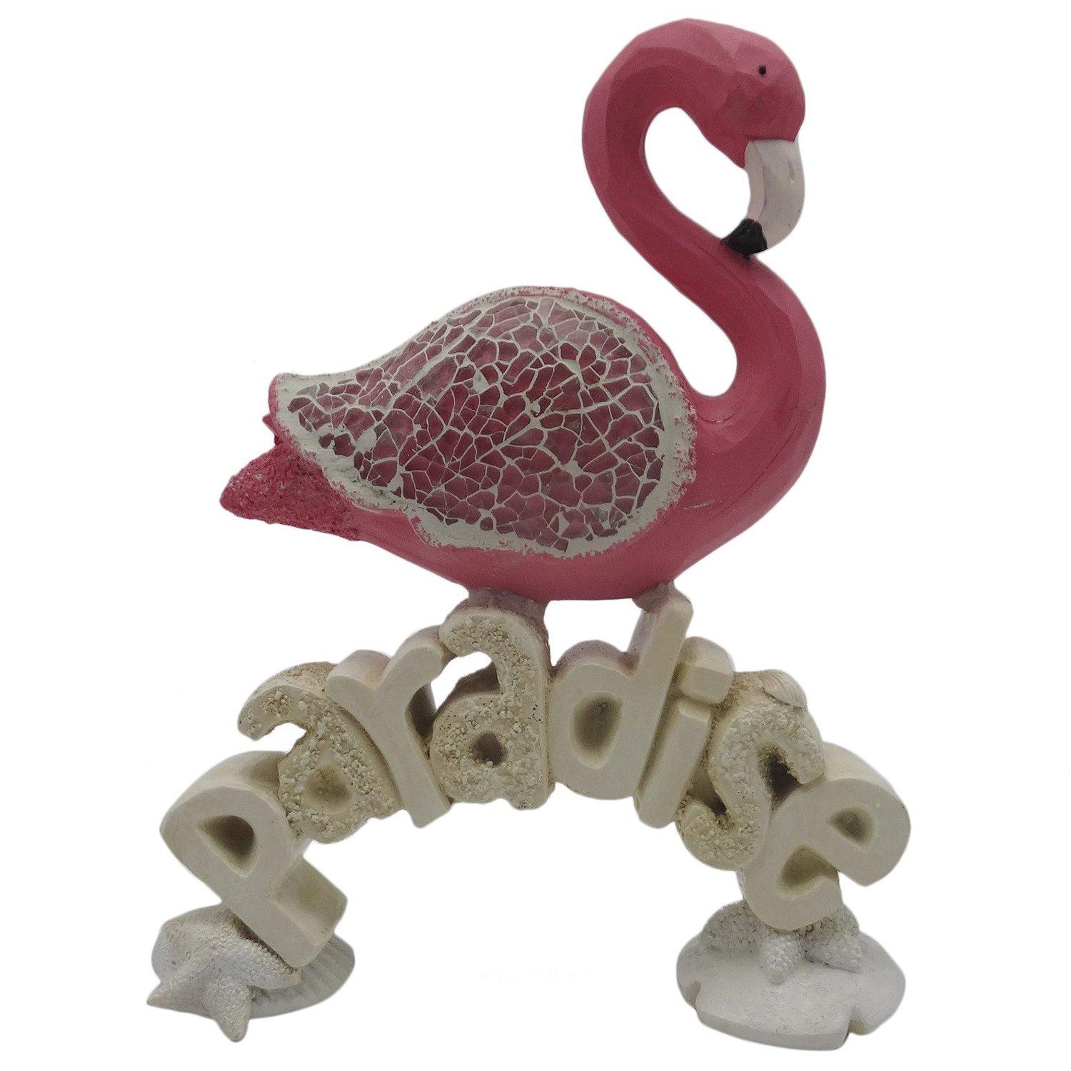 Paradise Flamingo Mosaic Tabletop Decor