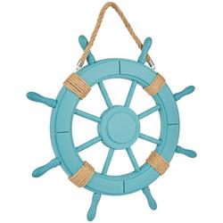 25in Rope Ship Wheel Decor
