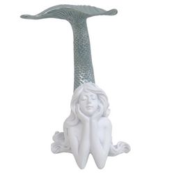 Coastal Home Tail Up Mermaid Figurine