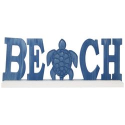 Beach Turtle Script Welcome Tabletop Sign