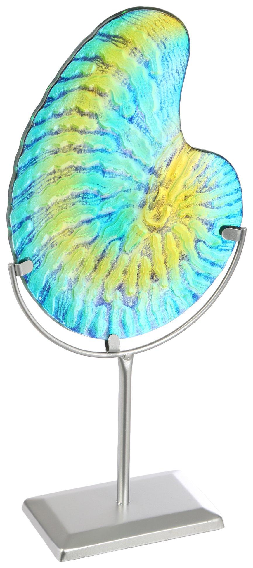 17in Table Top Glass Shell Decor