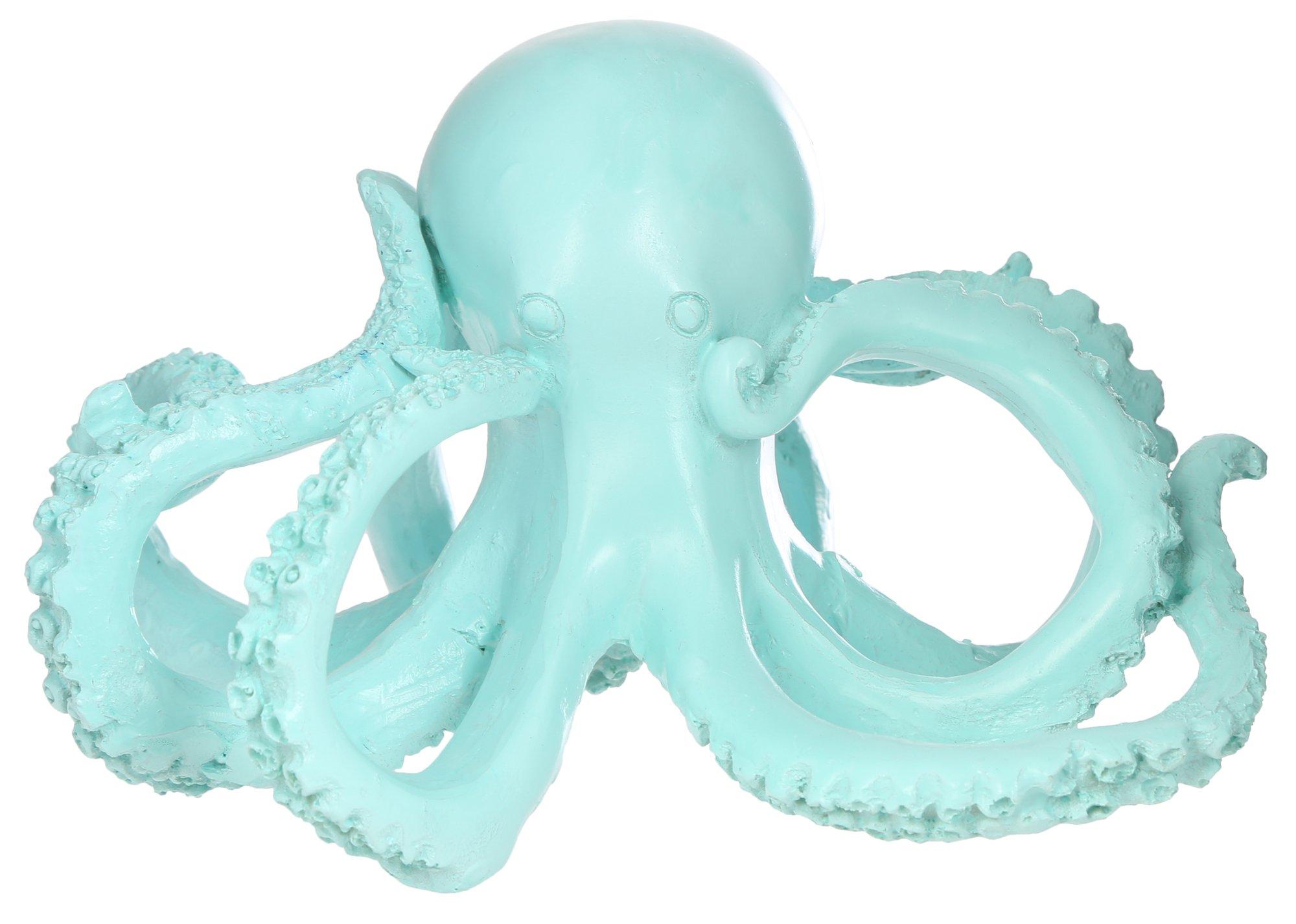 8 in. Painted Octopus Statue