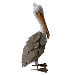18in. Driftwood Standing Pelican Figurine