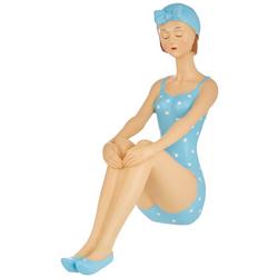 8 in. Vintage Swimmer Lady Decorative Statue