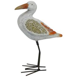 Coastal Home Mosaic Shorebird Figurine
