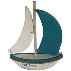 Coastal Home Sail Away Sailboat Tabletop Decor