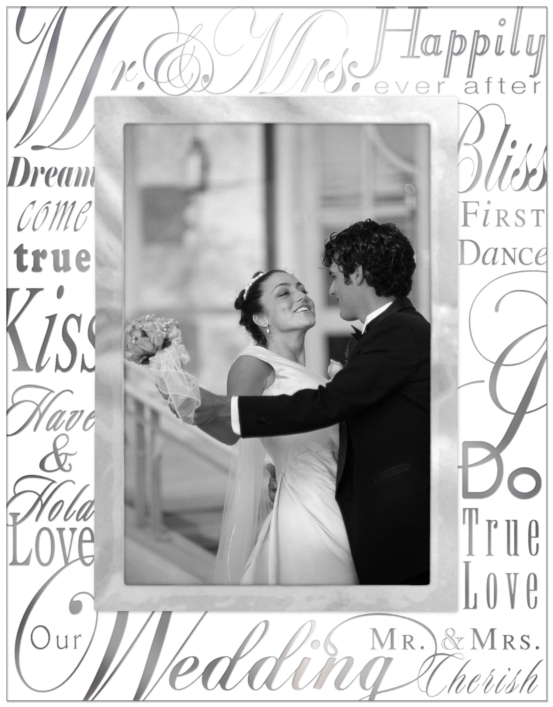 Malden Glass Mr. & Mrs. Picture Frame