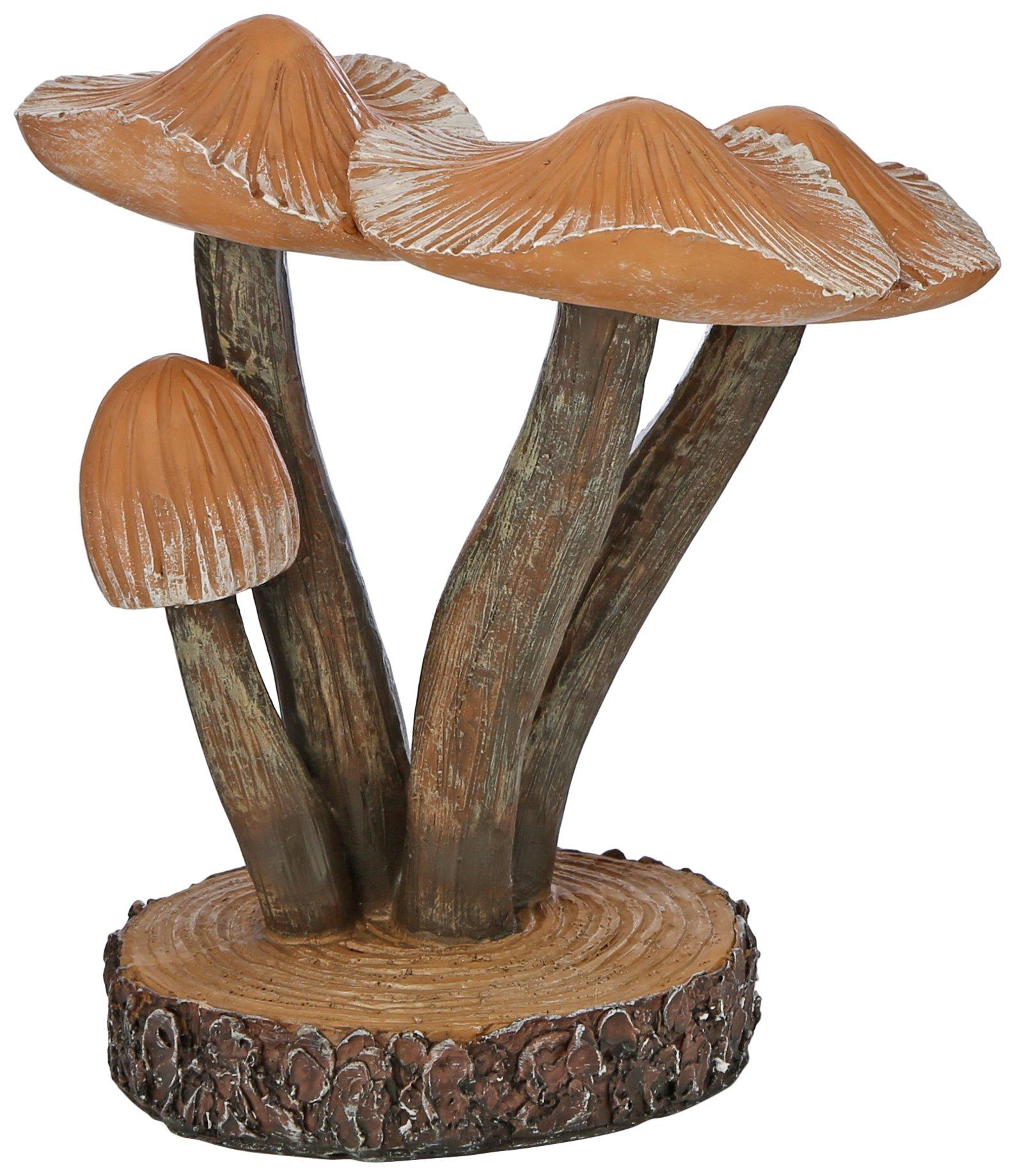 Resin Mushroom Cluster Statuette