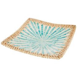 Young's 8in Wicker Serving Tray