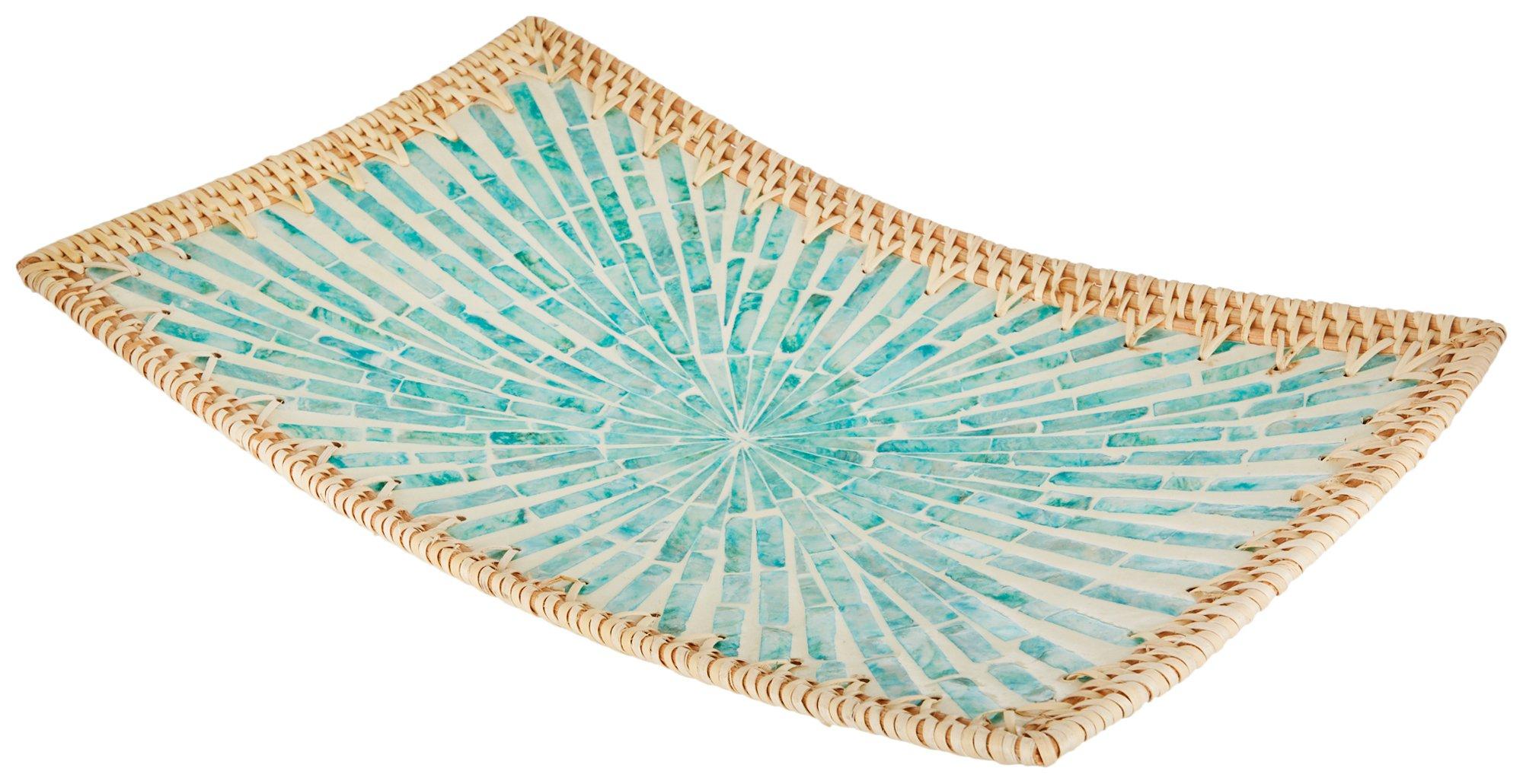Young's 10x16 Wicker Serving Tray