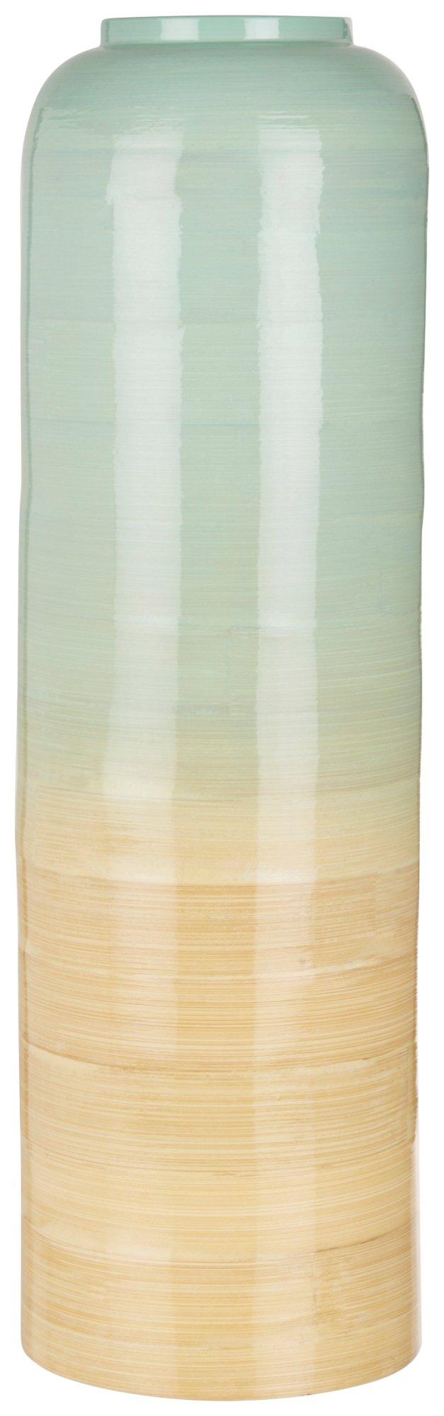 18in Split Color Bamboo Vase