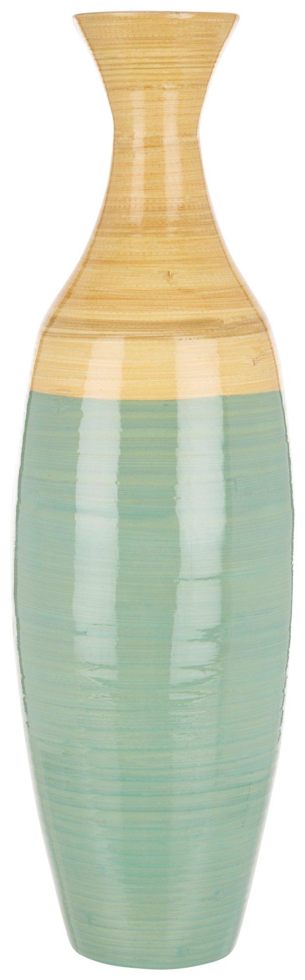 18in Split Color Bamboo Vase