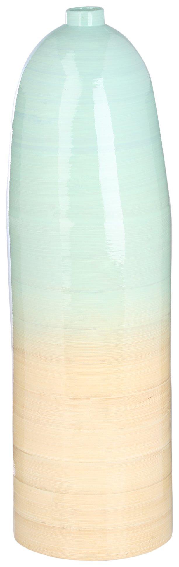 24in Split Color Bamboo Vase