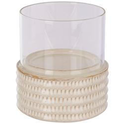 5in Glass Pillar Candle Holder
