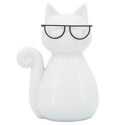 7 in. Cat with Glasses Decor