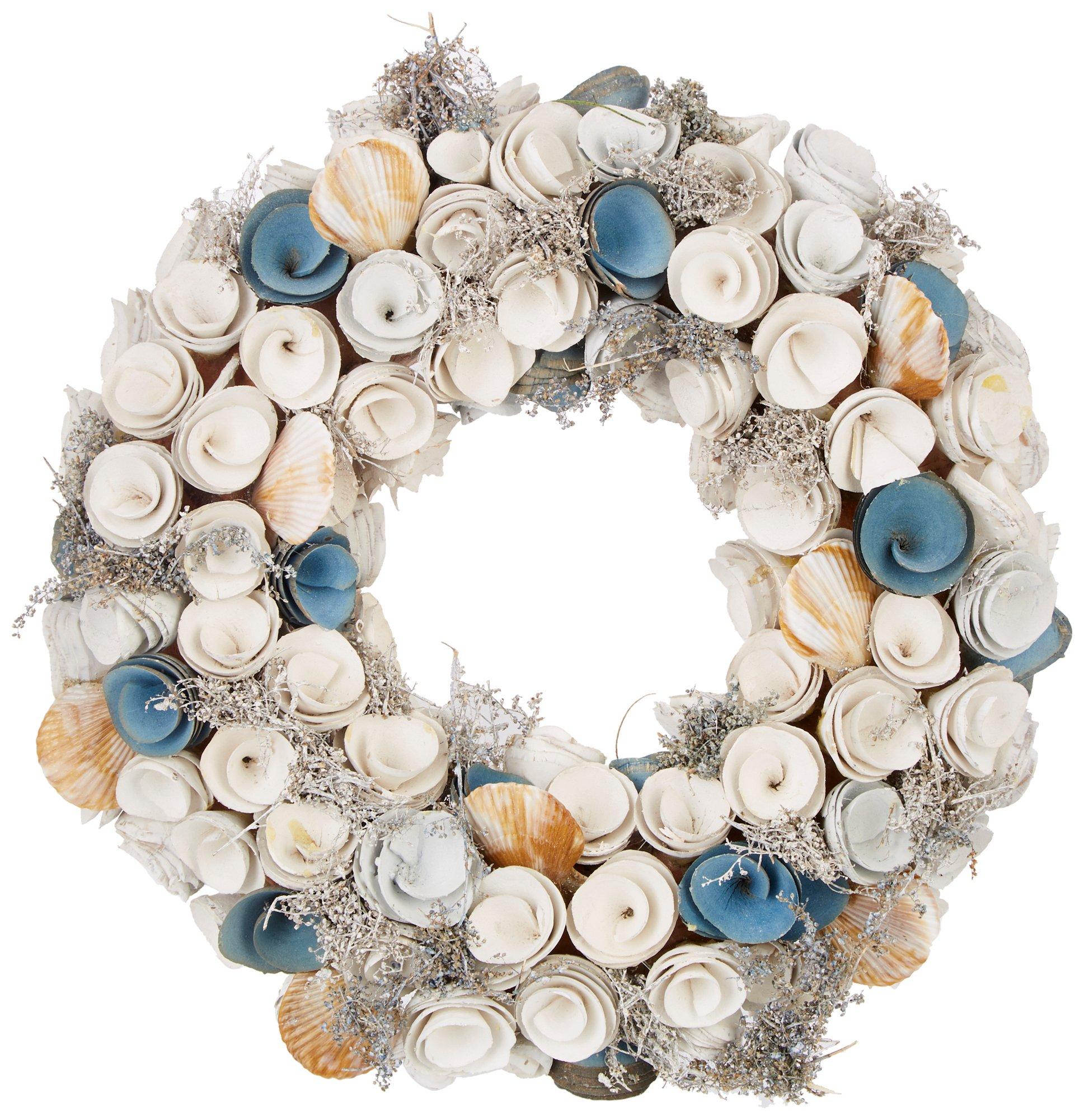 13in Coastal Shell Wreath