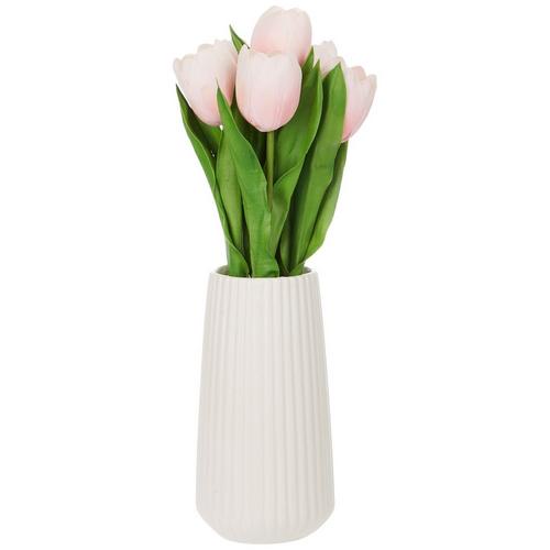 15.5'' Easter Tulips Plant Decor