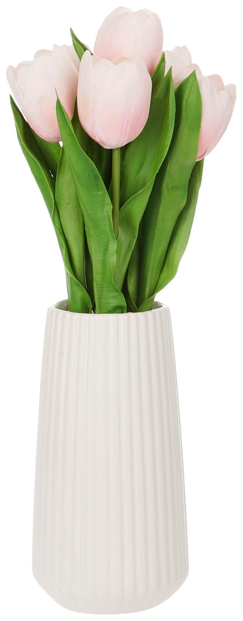 15.5'' Easter Tulips Plant Decor