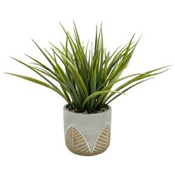 10in Grass Potted Decor