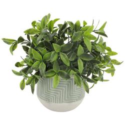 10in Leaves Potted Plant Decor