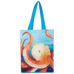 Octopus Print Shopping Tote Bag