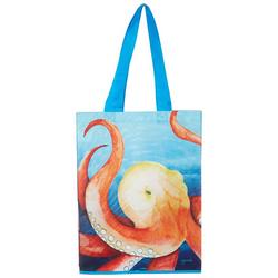 Octopus Print Shopping Tote Bag