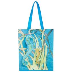 Seahorse Print Shopping Tote Bag