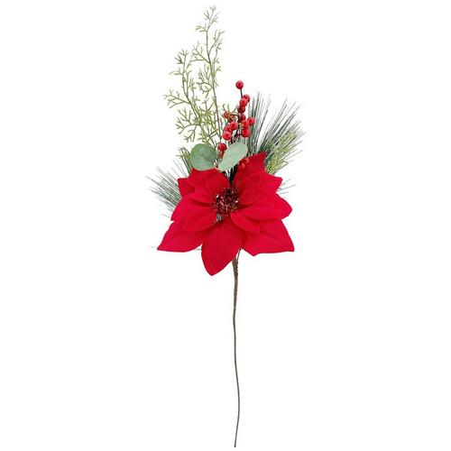 26 in. Christmas Picked Flower Decor