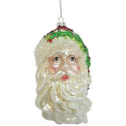 Brighten the Season Santa Head Ornament