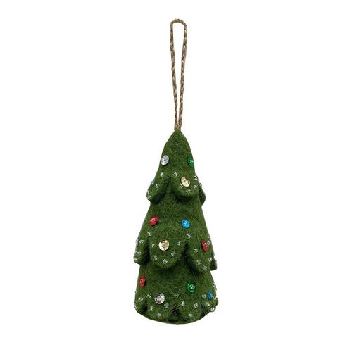 4'' Wool Christmas Tree Ornament