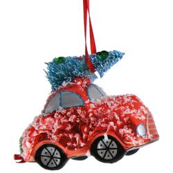 Brighten the Season Confetti Snow Car Ornament
