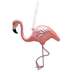 Glass Flamingo Ornament