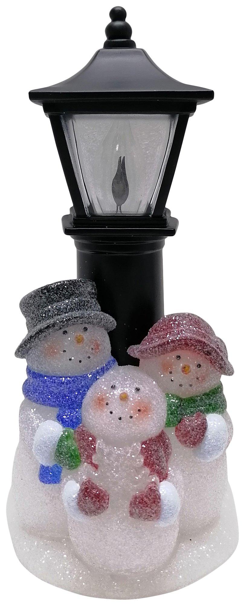 22 in. 3AAA Battery Led Light Snowman Lantern