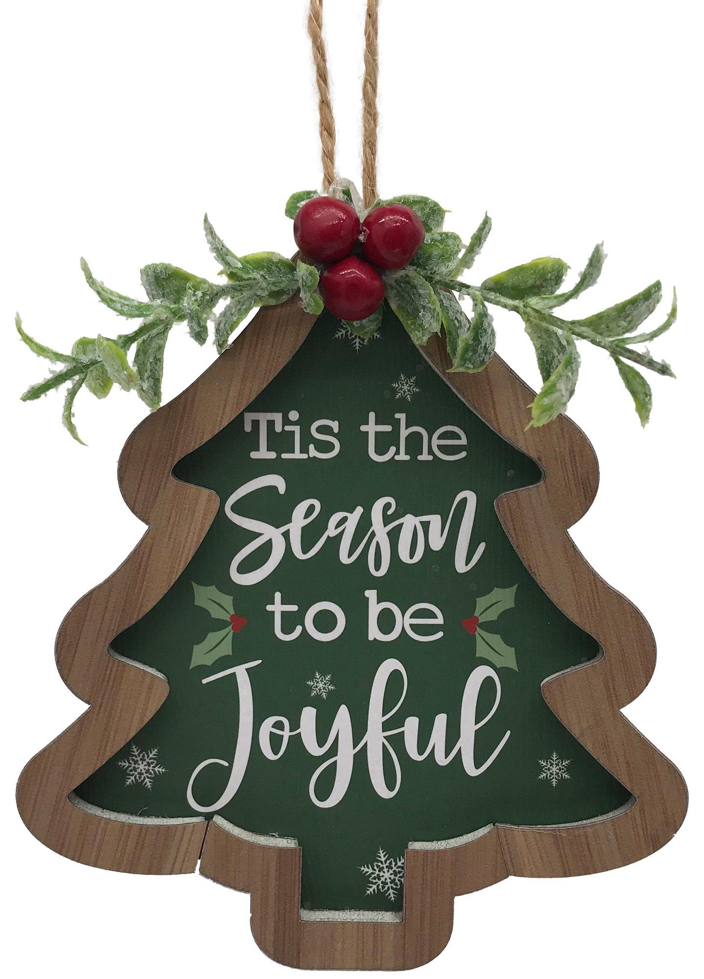 Brighten The Season 5 In. Tis The Season Holiday Ornament