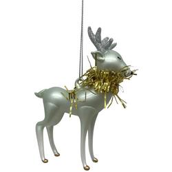 4.5 In. Glass Reindeer Holiday Ornament