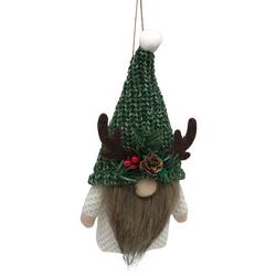 8.5 In. Antler Gnome Holiday Ornament