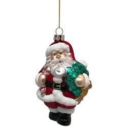 5.25 In. Jewelled Santa Holiday Ornament