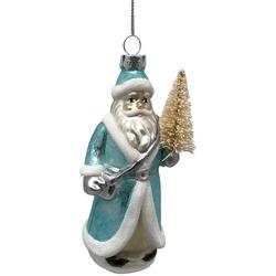5.5 In. Santa With Tree Xmas Ornament