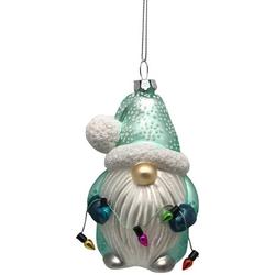 Gnome With Bulb Garland Xmas Ornament