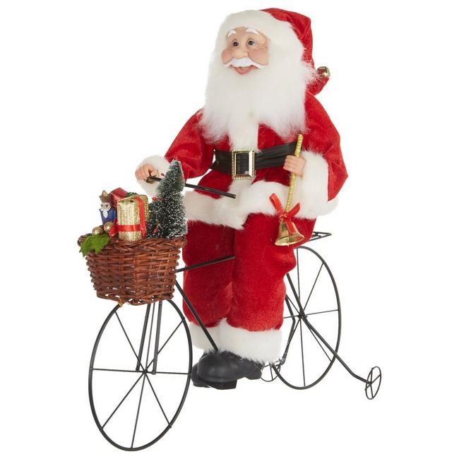 Brighten The Season Traditional Santa Bike Tabletop Decor Bealls Florida - Bicycle Home Decor Accents